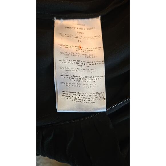 Giambattista Valli Silk Illusion Plunge Floral Print Gown Size IT 46 - Picture 8 of 8